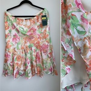 Ralph Lauren Floral Skirt with lining
